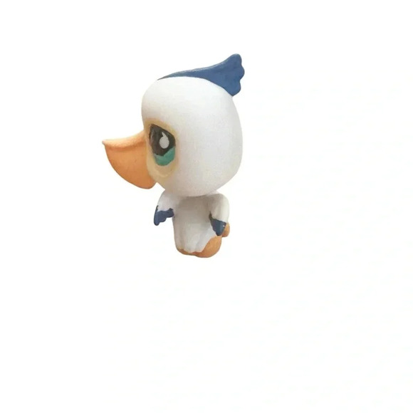 Littlest Pet Shop white and blue pelican 517 (2007) - Picture 3 of 15
